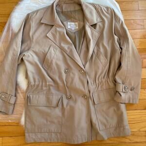 Petite Sophisticate Women's Beige Blazer Jacket Size Small